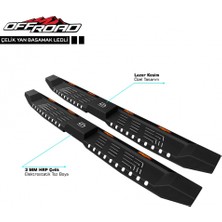 Modifiyecim Off Road Nissan Navara 3 Çelik Yan Basamak 205 cm Ledli V2 2015 Üzeri