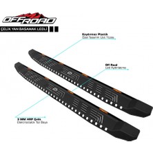 Modifiyecim Off Road Mitsubishi L200 4 Çelik Yan Basamak 195 cm Ledli V1 2006-2015