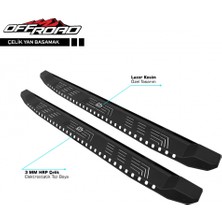 Modifiyecim Off Road Ford Ranger 3 Çelik Yan Basamak 205 cm V1 2012 Üzeri