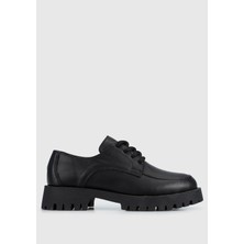 ProvoQ Siyah Deri Kadın Ayakkabı