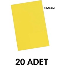 Ticon 20 Adet A4 Yapışkanlı Eva 20X30CM Sarı