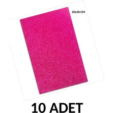 Ticon 10 Adet A4 Simli Yapışkanlı Eva 20X30CM  Pembe