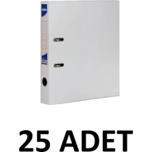 Noki 25 Adet Beyaz Dar Plastik Klasör