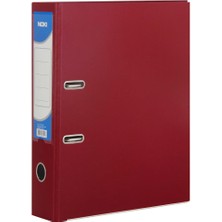 Noki Plastik Büro Klasörü Geniş Çakmaklı Bordo