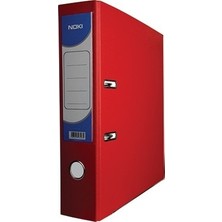 Noki Plastik Büro Klasörü Geniş Çakmaklı Kırmızı