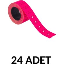 Kraf 24 Adet  12X21 Motex Fosforlu Pembe  Etiketi