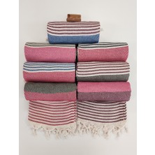 Ete Hometex Etehometex Çavuş Peştemal Pembe-Bordo 8696474231209