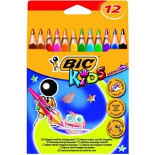 Bic 50 Paket Kids Evolution Üçgen Jumbo Kuru Boya Kalemi 12'li