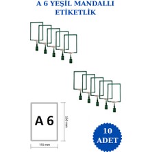 İstanbul Manken 10 Adet A6 Mandallı Raf Etiketi Sepet Etiketi Çerçeveli Etiketlik Eşek Askılık Etiketi