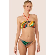 Ayyıldız 3556 Turuncu Straplez Bikini Takımı