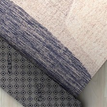 Carpettex Modern Abstrak Geometrik Gri Krem Kaymaz Yıkanabilir Halı
