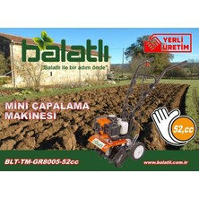 Balatlı Mini Çapalama Makinesi Borulu Hava Filtreli 52 CC