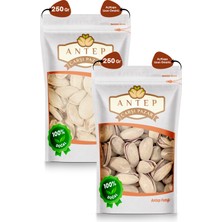 Antep Çarşı Pazar Çifte Kavrulmuş Tuzlu Kabak Çekirdeği 250 gr - Antep Fıstığı 250 gr