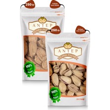 Antep Çarşı Pazar Kavrulmuş Yerli Badem 250 gr - Ana Çıtlak Siirt Fıstığı 250 gr