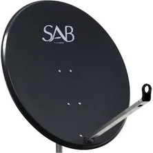 Sab 105 cm Eğri Ayak 0,8 mm S97 Lg Ofset Çanak Anten Siyah