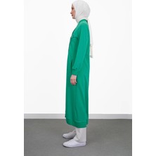 PUREVA Çıtçıtlı Ince Ipeksi Iki Iplik Kap - Benetton Yeşil