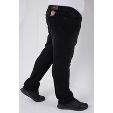 Dostum Giyim Dostumgiyim Erkek Büyük Beden Likralı Battal Normal Bel Düz Paça Kot Pantolon