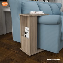 Modilayn C Yan Sehpa Tekerlekli Gazatelik Koltuk Yanı Sehpah Cok Kulanışlı