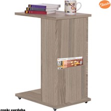 Modilayn C Yan Sehpa Tekerlekli Gazatelik Koltuk Yanı Sehpah Cok Kulanışlı
