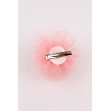 Le Mabelle Somon  Tül Çiçek Kız Çocuk Klips Toka