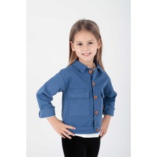 Ahenk Kids Kız Çocuk Renkli Gabardin Ceket AK2210