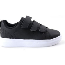 Cool Arel Siyah Cırtlı Hafif Erkek Çocuk Sneakers Spor Ayakkabı