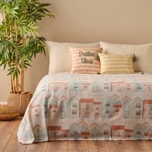 Bella Maison Saint Tropez %100 Pamuk Çift Kişilik Baskılı Pike Mint (200X220 Cm)