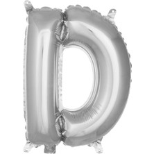 Öfn Aksesuar Öfn Gümüş "d'' Harfi Folyo Balon 100 cm (40 Inc)
