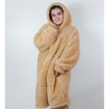 Harika Peluş Fabrikası Welsoft Peluş Polar Giyilebilir Battaniye Pijama