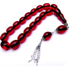 Tesbih Rüyası Kiraz Rengi Kehribar Tesbih Efe Maskot Model