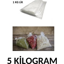 Arma Naksan Bir kg Lik Şeffaf Naylon Torba Bakliyat  Poşeti 20CM x 30CM- 5 kg