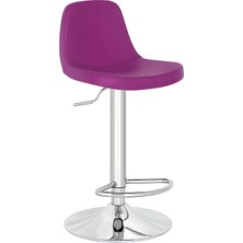 White Furniture Ikona Küçük Deri Bar Sandalyesi