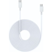 HANPORIUM Samsung Galaxy A73 5G Uyumlu 2 Metre Type-C To Type-C Super Hızlı Şarj Kablosu 3.0 Amper - Ithalatçı Garantili