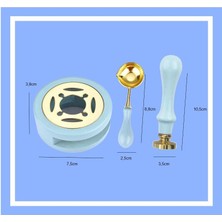 Profisher Davetiye Mum Mühürü Uygulama Seti Mavi Renk 870 With Love