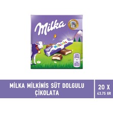 Milka Milkinis Süt Dolgulu Çikolata 43 gr - 20 Adet