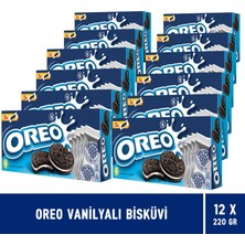 Oreo Vanilyalı Bisküvi 220 gr - 12 Adet