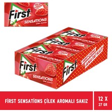 First Sensations Çilek Aromalı Sakız 27 gr - 12 Adet