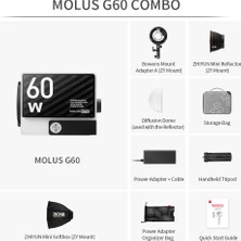 Zhiyun Molus G60 Combo 60W Taşınabilir Işık