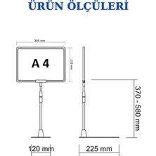 İstanbul Manken 1 Adet Gri A4 Ayaklı Etiketlik Sepet Etiketi Çerçeveli Etiketlik Eşek Askılık Etiketi