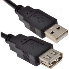 Alfais 4224 USB Dişi Erkek Uzatma Kablosu 1.5 Metre, Siyah