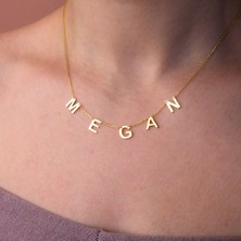 Nida Jewelry 925 Ayar Gümüş Harf Isim Kolye