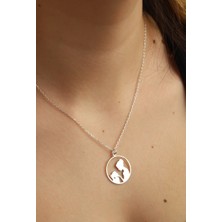 Nida Jewelry 925 Ayar Gümüş Anne Kız Çocuk Kolye