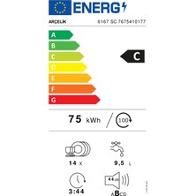 Arçelik 6167 Sc Bulaşık Makinası