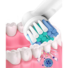 Noyiska Şarjlı Diş Fırçası Uyumlu 8 Adet Muadil Yedek Kafa Ağız Bakım Seti Yedek Fırça Başlığı