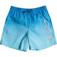 Quiksilver Warped Logo 14 Jamv Erkek Çocuk Mavi Volley Short