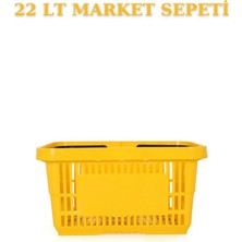İstanbul Manken 1 Adet 22 Litre Market Sepeti, Alışveriş Sepeti, Saplı Market Sepeti