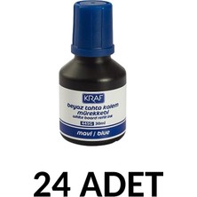 Kraf 24  Adet 30ML  Mavi  Tahta Kalemi Mürekkebi