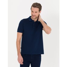 Pierre Cardin Erkek Lacivert Slim Fit Polo Yaka Merserize Tişört 50262665-VR033