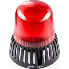 Emas IT120R024Z It Serisi Kırmızı 24V Ac/dc Buzzerlı LED Tepe Lambası 120MM