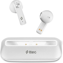 Ttec Airbeat Ultraslim Gerçek Kablosuz Tws Bluetooth Kulaklık Beyaz